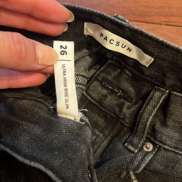 Pacsun ultra high rise slim button fly jeans - Picture 4 of 8